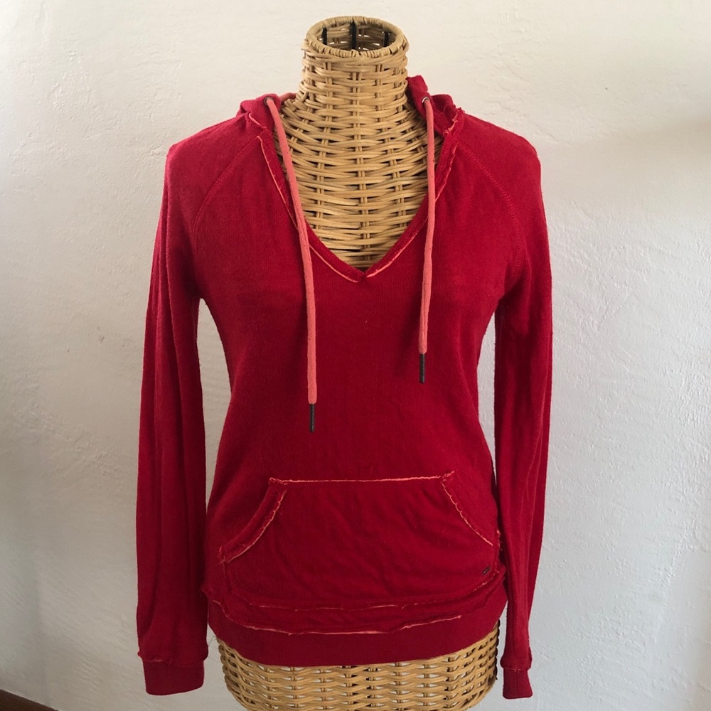 Roxy red vintage style hoodie S